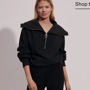 NWT Varley Vine half zip sweater sweatshirt small